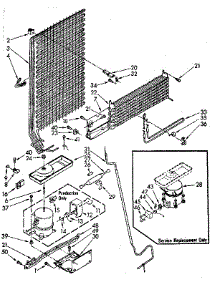 Unit Parts parts for Kenmore Refrigerator 106.8648410 (1068648410, 106 8648410) from AppliancePartsPros.com