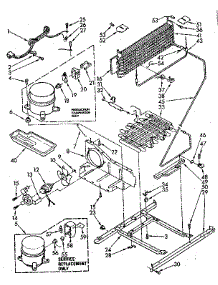 Unit Parts parts for Kenmore Refrigerator 106.8648520 (1068648520, 106 8648520) from AppliancePartsPros.com
