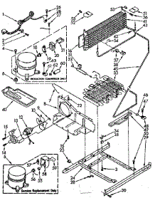 Unit Parts parts for Kenmore Refrigerator 106.8648571 (1068648571, 106 8648571) from AppliancePartsPros.com