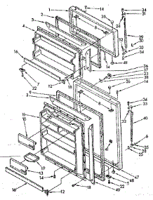 Door Parts parts for Kenmore Refrigerator 106.8648580 (1068648580, 106 8648580) from AppliancePartsPros.com