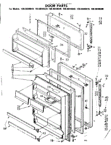 Door Parts parts for Kenmore Refrigerator 106.8648680 (1068648680, 106 8648680) from AppliancePartsPros.com
