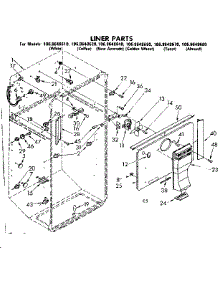 Liner Parts parts for Kenmore Refrigerator 106.8648680 (1068648680, 106 8648680) from AppliancePartsPros.com