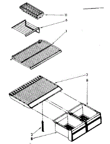 Shelf Parts parts for Kenmore Refrigerator 106.8656312 (1068656312, 106 8656312) from AppliancePartsPros.com