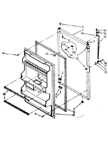 Refrigerator Door Parts parts for Kenmore Refrigerator 106.8656312 (1068656312, 106 8656312) from AppliancePartsPros.com