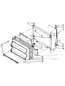 Freezer Door Parts parts for Kenmore Refrigerator 106.8656312 (1068656312, 106 8656312) from AppliancePartsPros.com