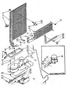 Unit Parts parts for Kenmore Refrigerator 106.8658240 (1068658240, 106 8658240) from AppliancePartsPros.com