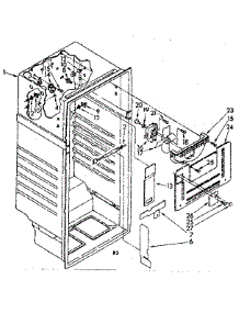Liner Parts parts for Kenmore Refrigerator 106.8658240 (1068658240, 106 8658240) from AppliancePartsPros.com