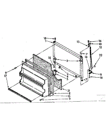 Freezer Door Parts parts for Kenmore Refrigerator 106.8658240 (1068658240, 106 8658240) from AppliancePartsPros.com