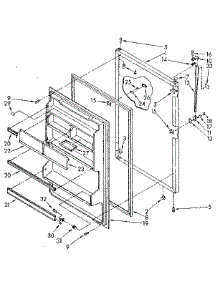 Refrigerator Door Parts parts for Kenmore Refrigerator 106.8668106 (1068668106, 106 8668106) from AppliancePartsPros.com