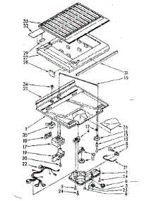 Compartment Separator And Control Parts parts for Kenmore Refrigerator 106.8668113 (1068668113, 106 8668113) from AppliancePartsPros.com