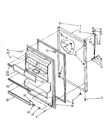 Refrigerator Door Parts parts for Kenmore Refrigerator 106.8668135 (1068668135, 106 8668135) from AppliancePartsPros.com
