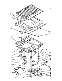 Compartment Separator Parts parts for Kenmore Refrigerator 106.8668413 (1068668413, 106 8668413) from AppliancePartsPros.com