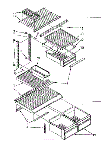 Shelf Parts parts for Kenmore Refrigerator 106.8668413 (1068668413, 106 8668413) from AppliancePartsPros.com