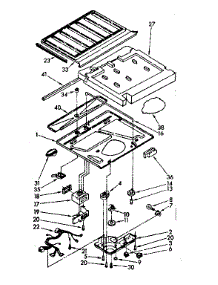 Compartment Separator Parts parts for Kenmore Refrigerator 106.8672230 (1068672230, 106 8672230) from AppliancePartsPros.com