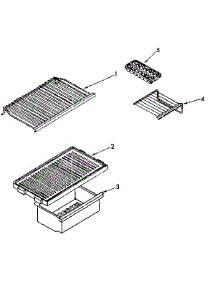 Shelf Parts parts for Kenmore Refrigerator 106.8672290 (1068672290, 106 8672290) from AppliancePartsPros.com