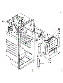 Freezer Liner parts for Kenmore Refrigerator 106.8676243 (1068676243, 106 8676243) from AppliancePartsPros.com