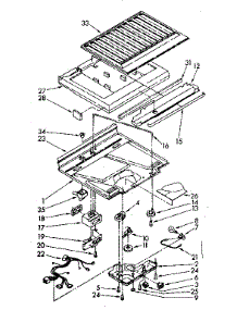 Compartment Separator And Control Parts parts for Kenmore Refrigerator 106.8676243 (1068676243, 106 8676243) from AppliancePartsPros.com
