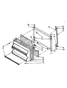 Freezer Door Parts parts for Kenmore Refrigerator 106.8676243 (1068676243, 106 8676243) from AppliancePartsPros.com