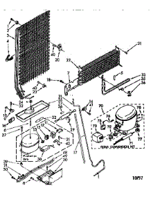 Unit Parts parts for Kenmore Refrigerator 106.8676383 (1068676383, 106 8676383) from AppliancePartsPros.com
