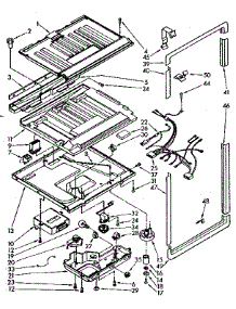 Compartment Separator And Control Parts parts for Kenmore Refrigerator 106.8678830 (1068678830, 106 8678830) from AppliancePartsPros.com