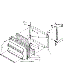 Freezer Door parts for Kenmore Refrigerator 106.8688480 (1068688480, 106 8688480) from AppliancePartsPros.com