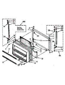 Freezer Door Parts parts for Kenmore Refrigerator 106.8690363 (1068690363, 106 8690363) from AppliancePartsPros.com