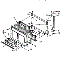 Freezer Door parts for Kenmore Refrigerator 106.8690675 (1068690675, 106 8690675) from AppliancePartsPros.com