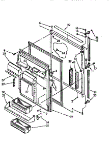 Refrigerator Door parts for Kenmore Refrigerator 106.8690675 (1068690675, 106 8690675) from AppliancePartsPros.com