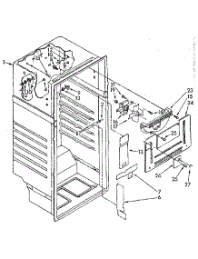 Liner parts for Kenmore Refrigerator 106.8694564 (1068694564, 106 8694564) from AppliancePartsPros.com
