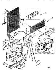 Unit parts for Kenmore Refrigerator 106.8694564 (1068694564, 106 8694564) from AppliancePartsPros.com