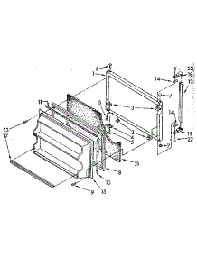 Freezer Door parts for Kenmore Refrigerator 106.8694564 (1068694564, 106 8694564) from AppliancePartsPros.com