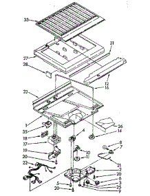 Compartment Separator parts for Kenmore Refrigerator 106.8694564 (1068694564, 106 8694564) from AppliancePartsPros.com