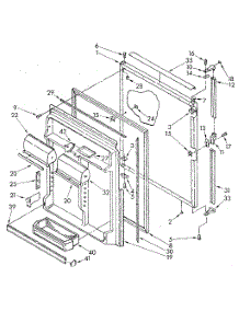 Refrigerator Door parts for Kenmore Refrigerator 106.8695510 (1068695510, 106 8695510) from AppliancePartsPros.com