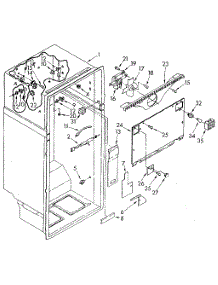 Liner parts for Kenmore Refrigerator 106.8695530 (1068695530, 106 8695530) from AppliancePartsPros.com