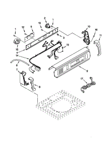 Control Panel parts for Kenmore Washer 110.20096993 (11020096993, 110 20096993) from AppliancePartsPros.com