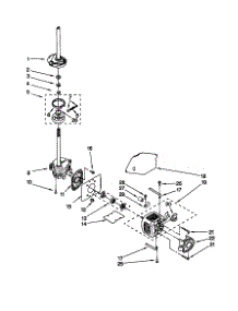 Brake / Clutch / Gearcase / Motor / Pump parts for Kenmore Washer 110.20097990 (11020097990, 110 20097990) from AppliancePartsPros.com