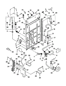 Rear Panel parts for Kenmore Washer 110.20097992 (11020097992, 110 20097992) from AppliancePartsPros.com