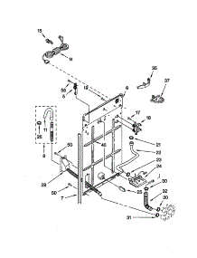 Rear Panel parts for Kenmore Washer 110.20112000 (11020112000, 110 20112000) from AppliancePartsPros.com