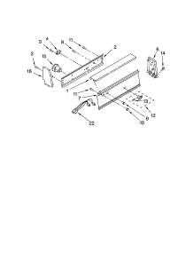Console Panel Parts parts for Kenmore Washer 110.2011200A (1102011200A, 110 2011200A) from AppliancePartsPros.com