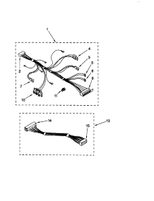 Wiring Harness parts for Kenmore Washer 110.20132000 (11020132000, 110 20132000) from AppliancePartsPros.com