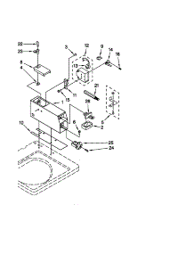 Meter Case parts for Kenmore Washer 110.20132000 (11020132000, 110 20132000) from AppliancePartsPros.com
