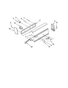 Console Panel Parts parts for Kenmore Washer 110.20132001 (11020132001, 110 20132001) from AppliancePartsPros.com