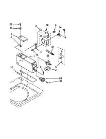 Meter Case parts for Kenmore Washer 110.20172000 (11020172000, 110 20172000) from AppliancePartsPros.com