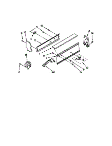 Console Panel parts for Kenmore Washer 110.20172000 (11020172000, 110 20172000) from AppliancePartsPros.com