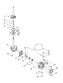 Brake, Clutch, Gearcase, Motor And Pump Parts parts for Kenmore Washer 110.20172001 (11020172001, 110 20172001) from AppliancePartsPros.com