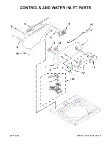 Controls And Water Inlet Parts parts for Kenmore Washer 110.20242511 (11020242511, 110 20242511) from AppliancePartsPros.com
