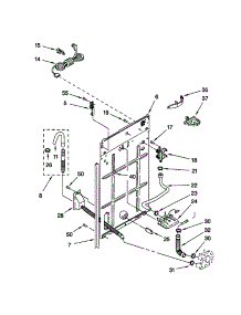 Rear Panel parts for Kenmore Washer 110.20272000 (11020272000, 110 20272000) from AppliancePartsPros.com