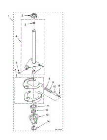 Brake And Drive Tube Parts parts for Kenmore Washer 110.20272001 (11020272001, 110 20272001) from AppliancePartsPros.com