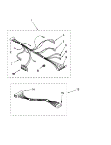 Wiring Harness Parts parts for Kenmore Washer 110.20272001 (11020272001, 110 20272001) from AppliancePartsPros.com