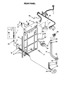 Rear Panel parts for Kenmore Washer 110.20412990 (11020412990, 110 20412990) from AppliancePartsPros.com